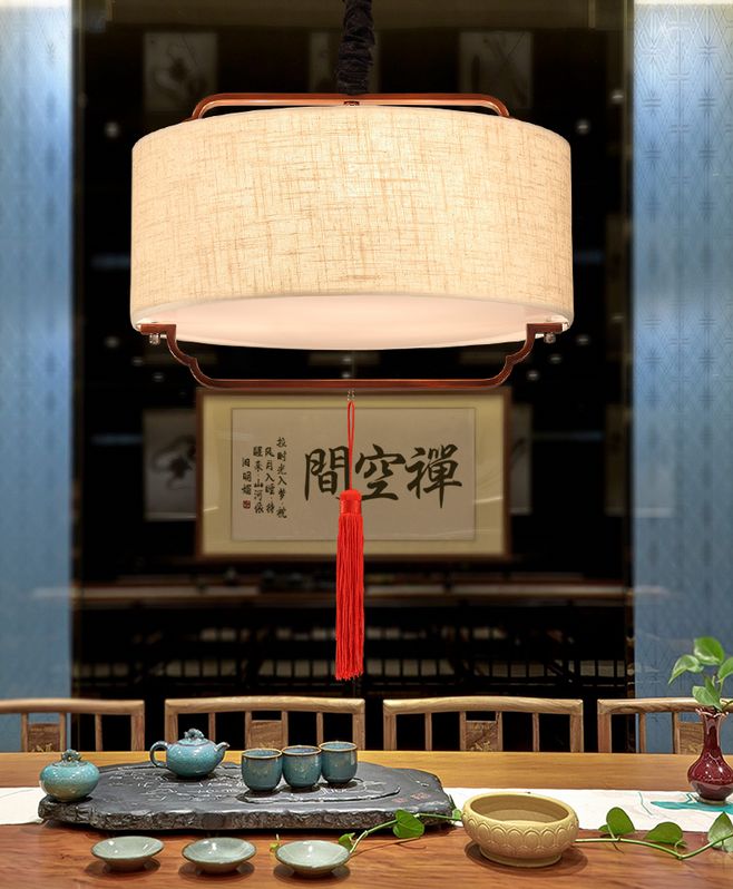 中式的辦公室裝修中，這燈飾裝修真的太好看了