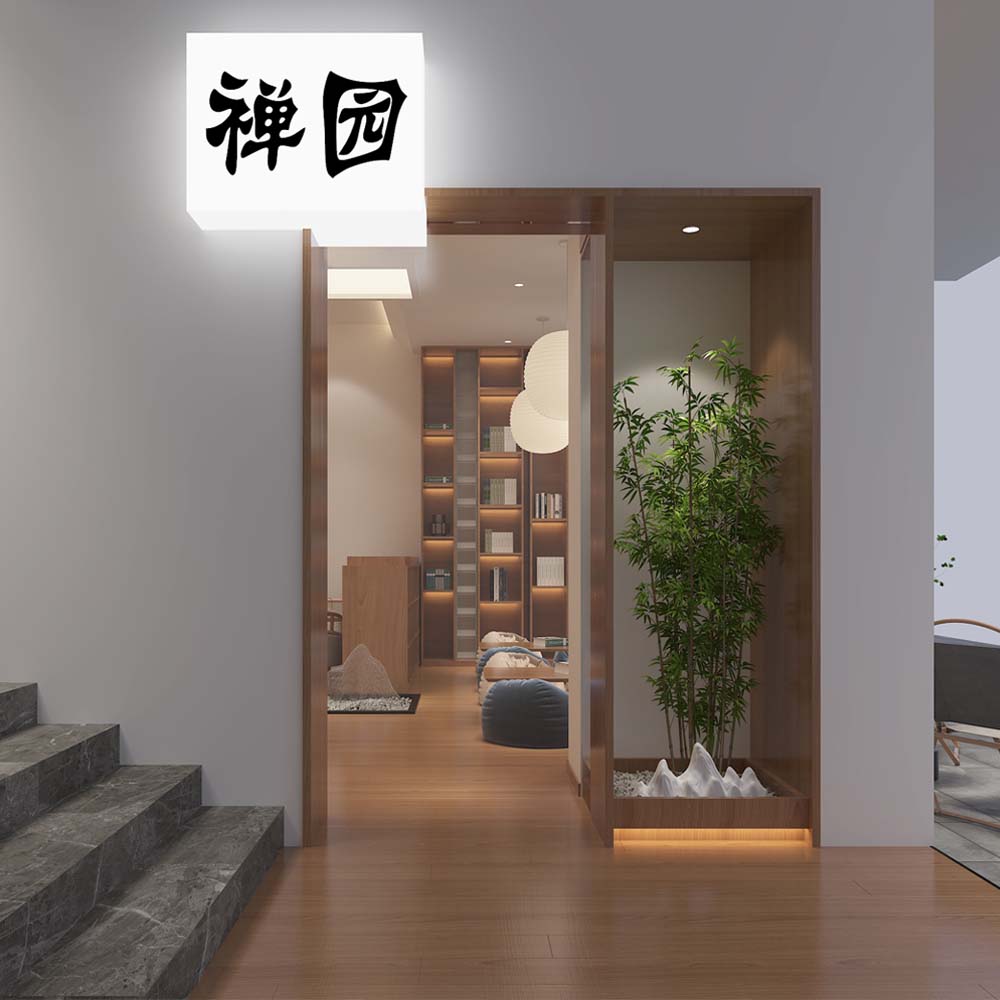“副業多樣化經營，接待賺錢兩不誤”——130平茶館設計裝修案例-燦源裝飾
